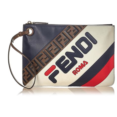 fendi x fila portafoglio|pochette uomo fendi.